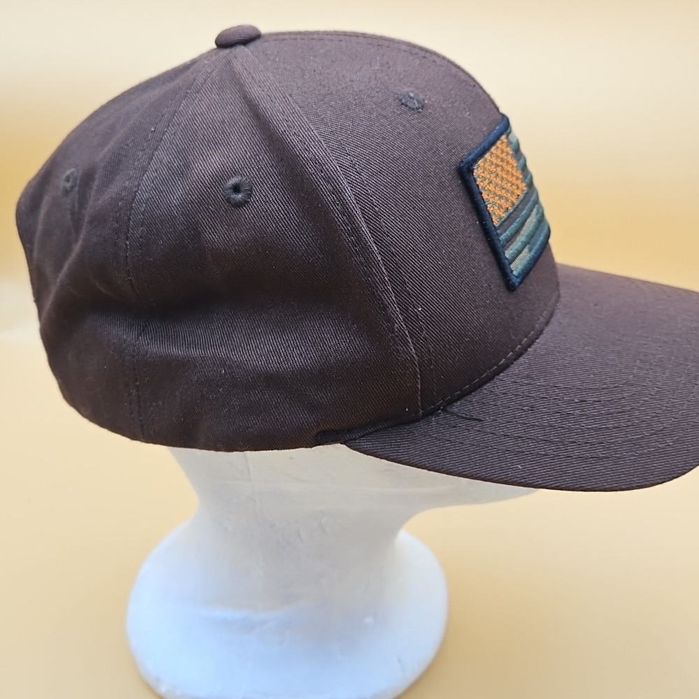 Browning Liberty Wax Hat Cap Brown Hunting American Flag Deer Snapback Orange - Picture 6 of 7